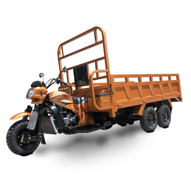
300cc 5 Wheel TOP-LEVEL 2 Ton Double Rear Axle HEAVY Loader Gasoline Cargo Tricycle 