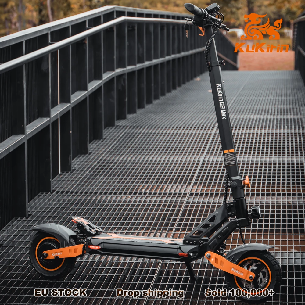 Eu Warehouse kukirin g2 max 80km long range 10inch Off-Road Fat Tire 55km/h Fast Motor High Speed Electric Scooters 1000W