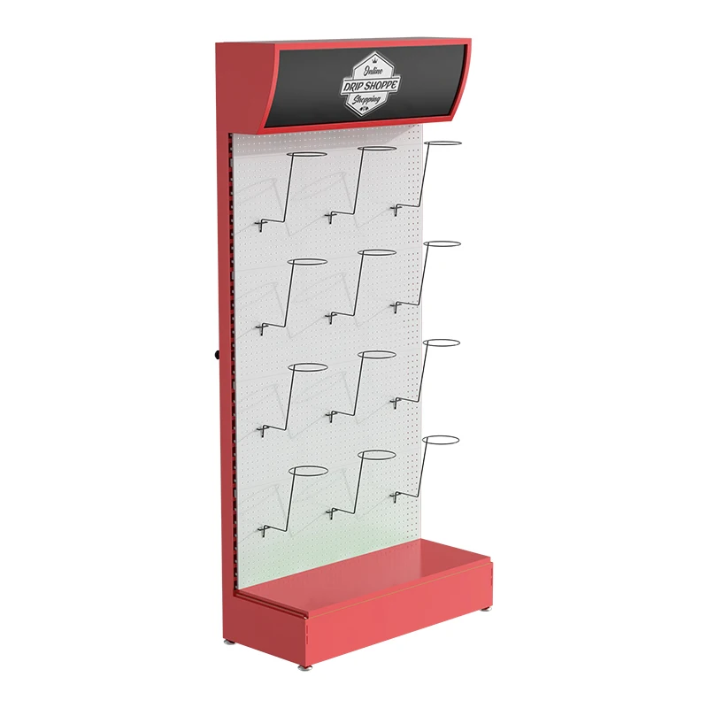 Customized Helmet Hat Cap Display Stand Baseball Cap Rack  Phone Accessories Display Rack Metal Pegboard Display Rack