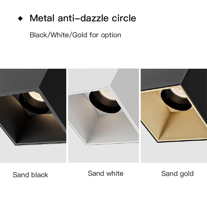 MR.XRZ Surface Mounted LED Downlight 10W 20W Square Ceiling Lamps Anti-glare LED Spotlights For Indoor Lighting