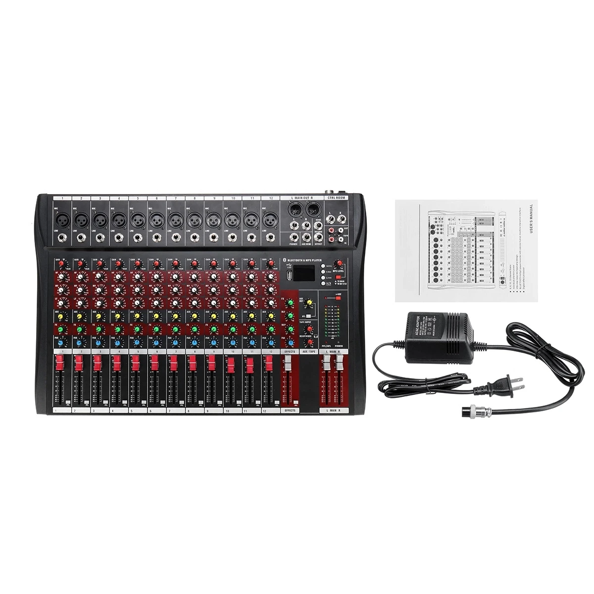 Competitive price professional audio dj mixer sound speaker table digital 12ch