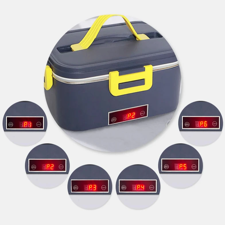 Hot Sale Thermal Lunch Boxes Keep Warmer Adult Electric Lunch Box with Thermos Temperature Display