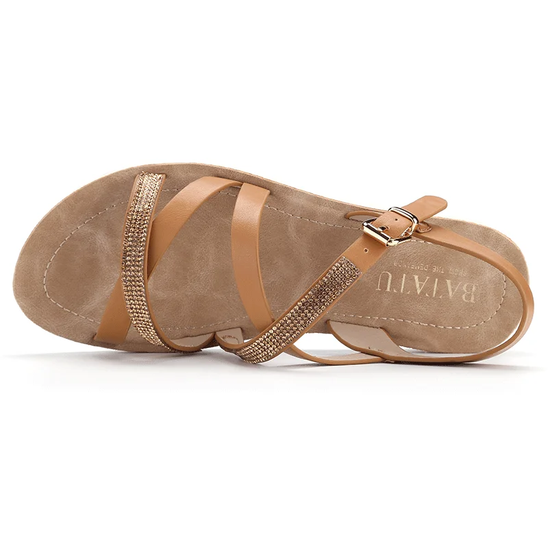 Summer Beach Slippers Pu Casual Women Sexy Flat Custom Womens Shoes Flats Sandals