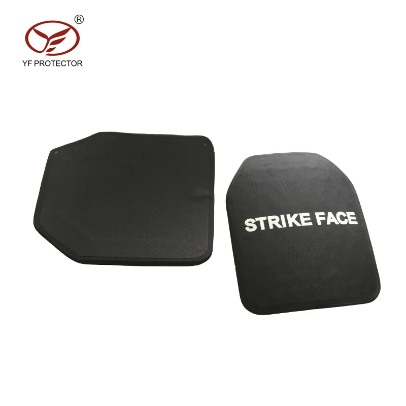 YF Protector Single Curved Hard Plate Multi Double Curved Ceramic Plate BR5 Alumina Silicone Carbide IV Strike Face PE Plate
