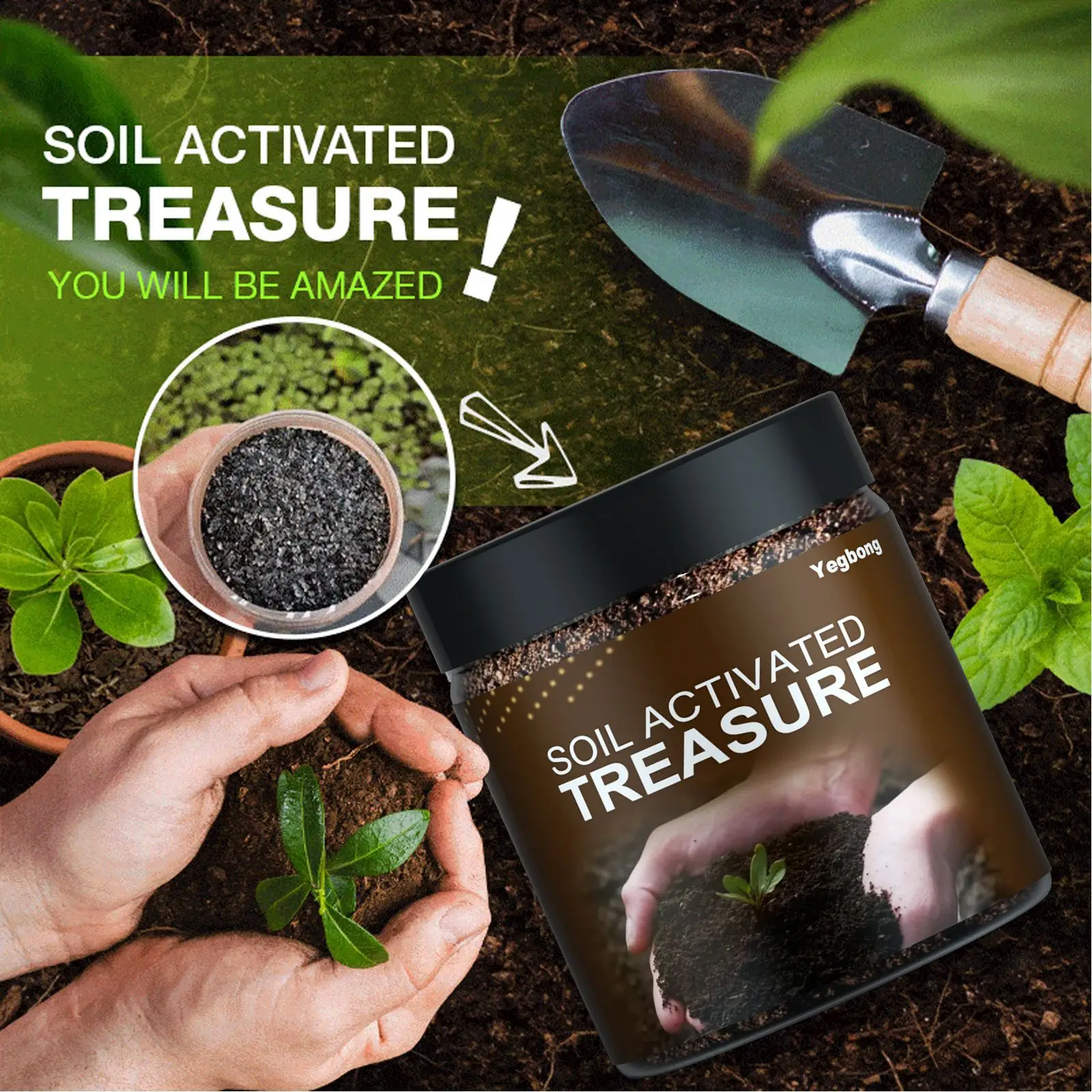 Yegbong Soil Nutrient Agent Promote Rooting Soil Nutrient Improving Powerful Effective Soil Activator