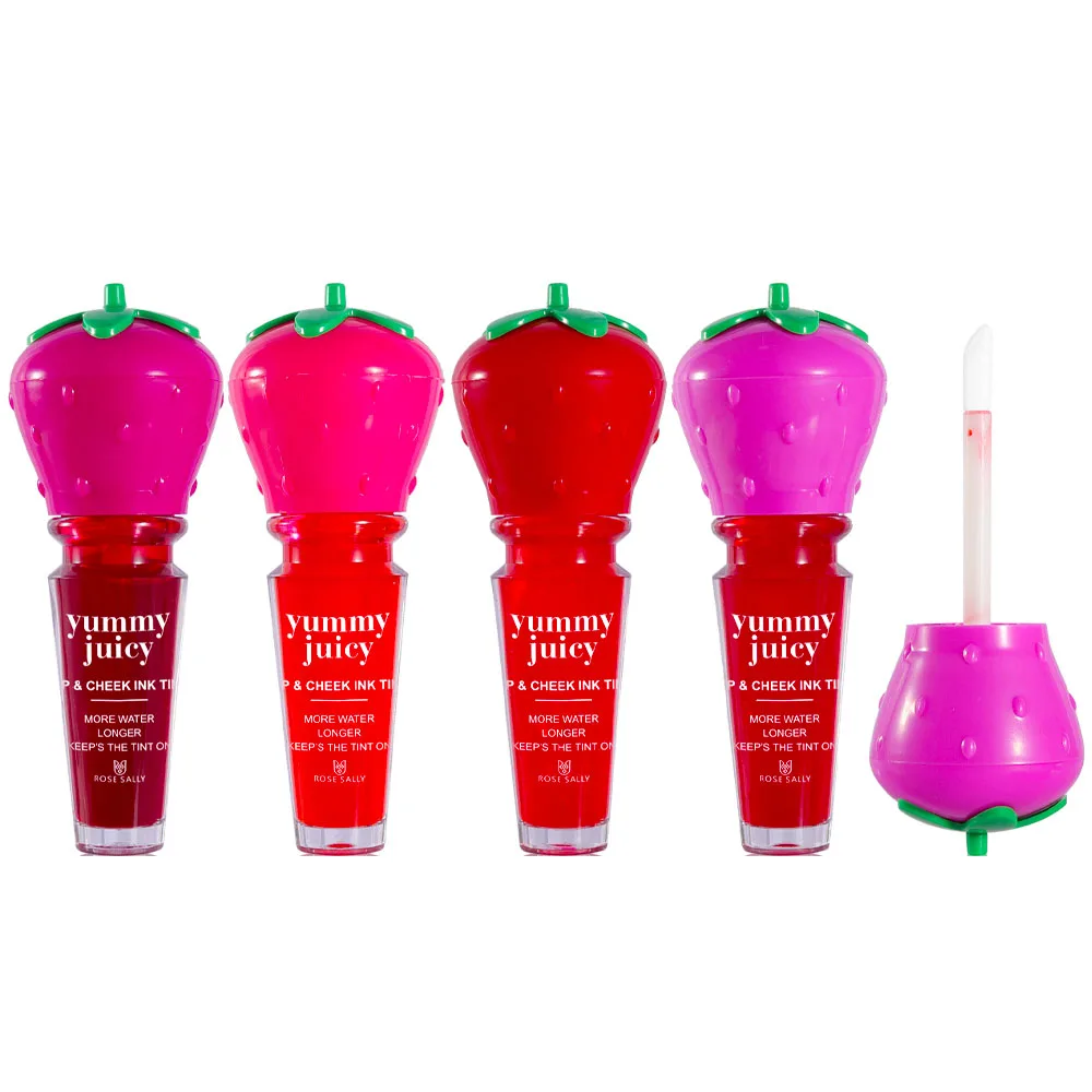 New Glossy and Matte Finish Liquid Liptint Lipstick Lip Gloss Squeeze Tubes Lips Makeup Tattoo Ink Jelly Lip Tint