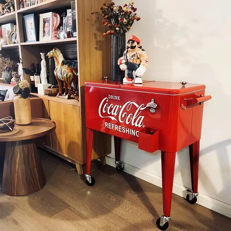 80Qt 75L Thermal And Cold Insulation Box Patio Camping Outdoor Ice Coolers Ice Chest Cooler With Wheels