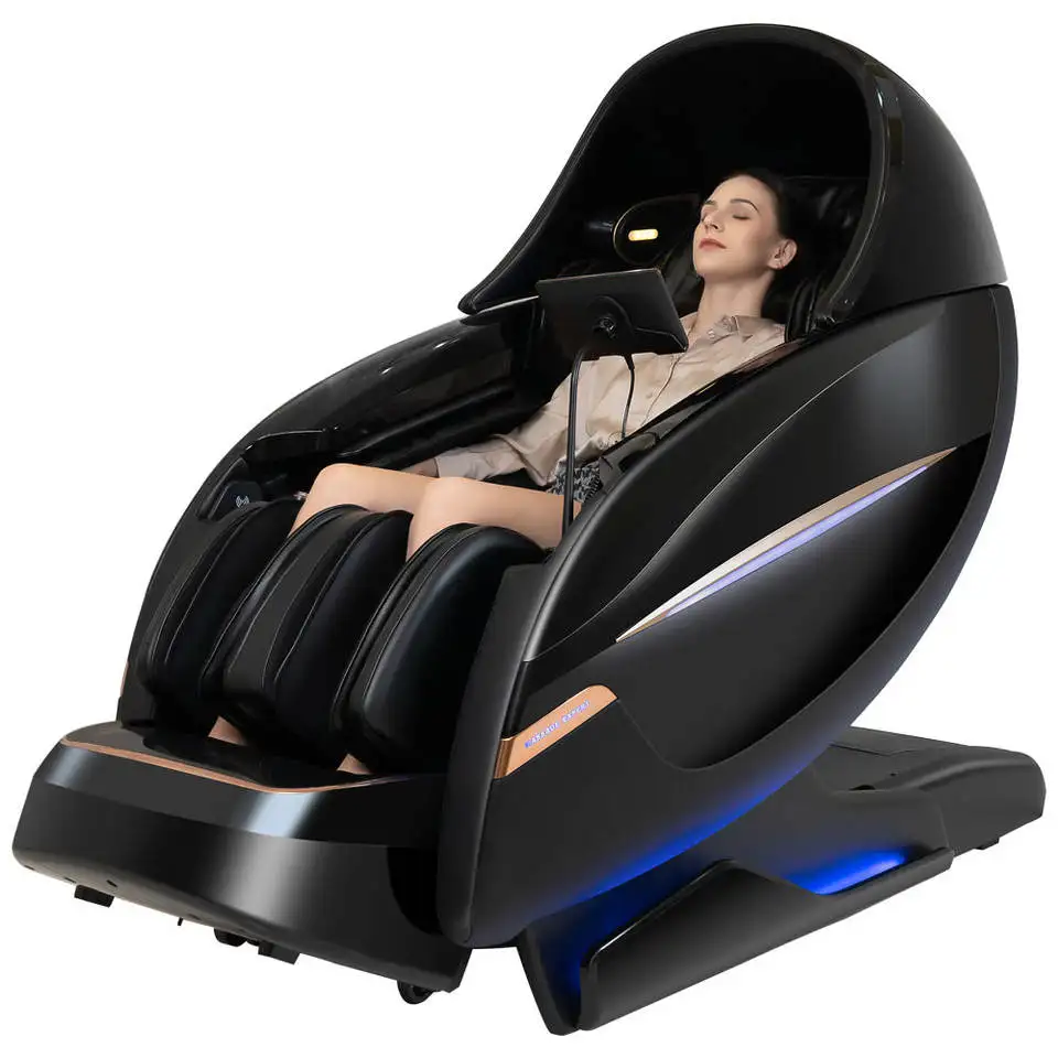 Intelligent computer luxury reflexology zero gravity 6d massage chair