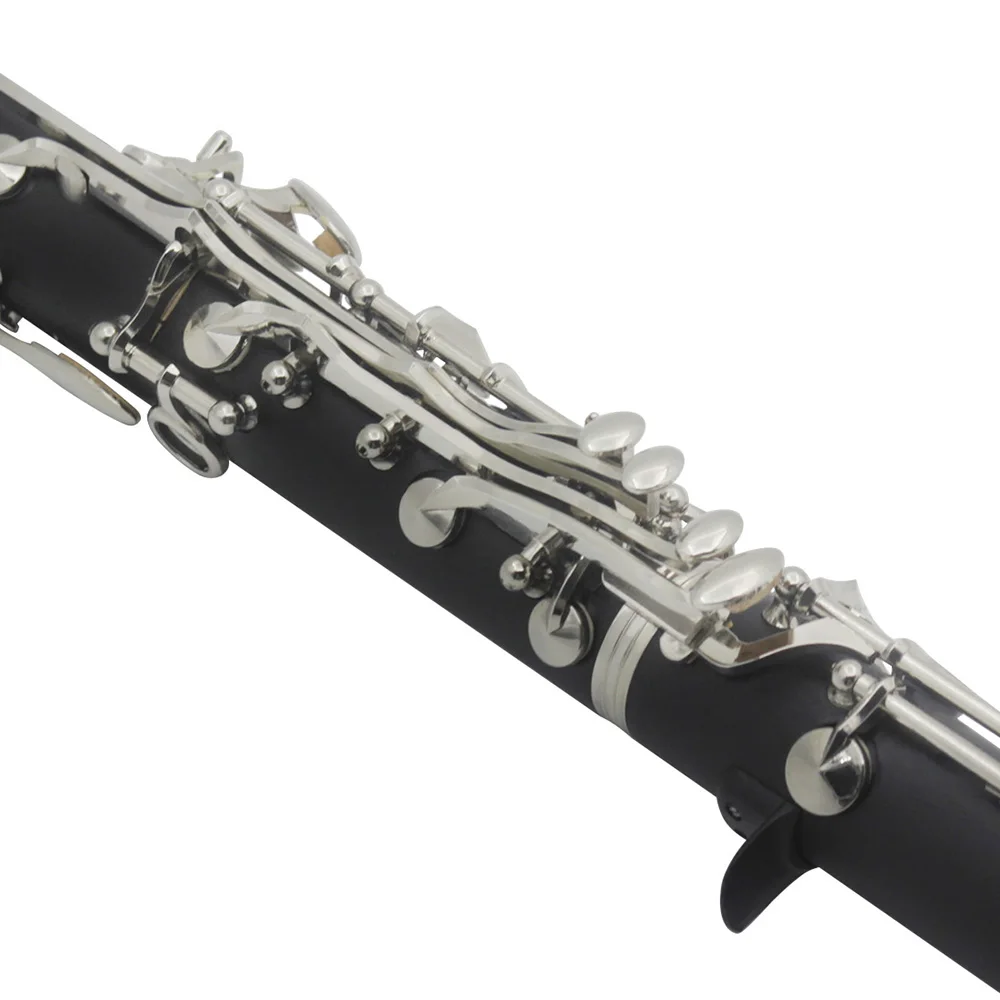 Boutique in560 BB tone bakelite tube body 17 hole clarinet with sheep intestines leather