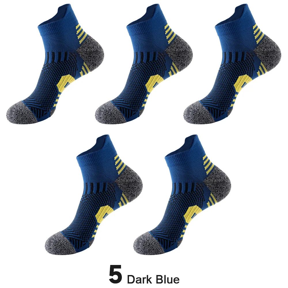Oem Calcetines Customize Knitted Designer Manufacturer Mens Sport Polyester Ankle Terry Sport Socks