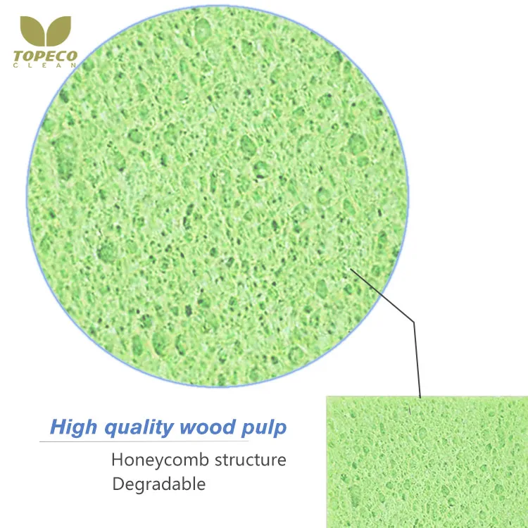 Topeco Bulk Kitchen Sponges Cellulose Sponge Compressed Natural Cellulose Sponge For Dish Clean