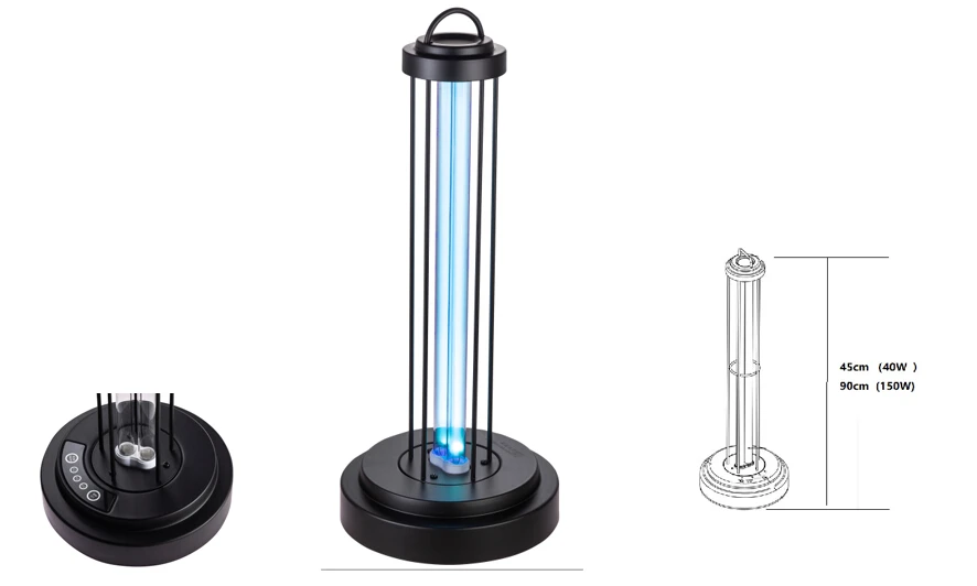 
40W Ultraviolet sterilizing lamp UVC sterilizing lamp china 185nm ozone light 