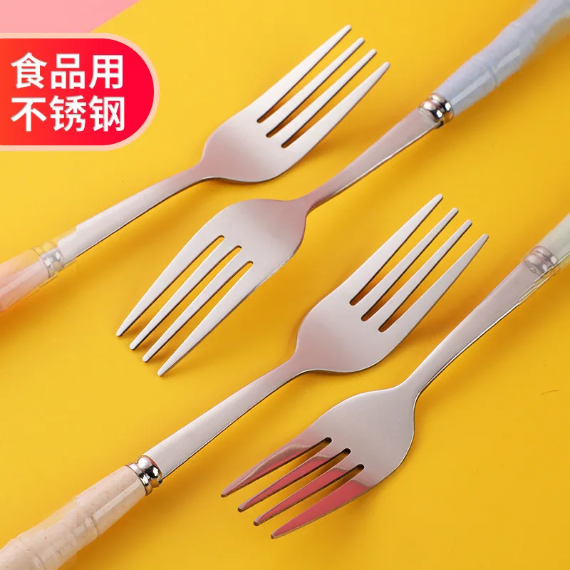 Portable tableware wheat straw stainless steel joint spoon Fork set including chopsticks travel set gift household Hotel