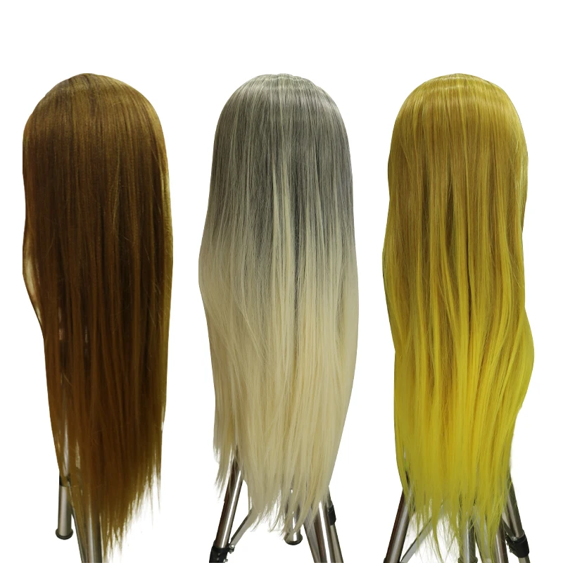 Искусственная голова химическое волокно и распределение практики волосы go модель макияж искусственная