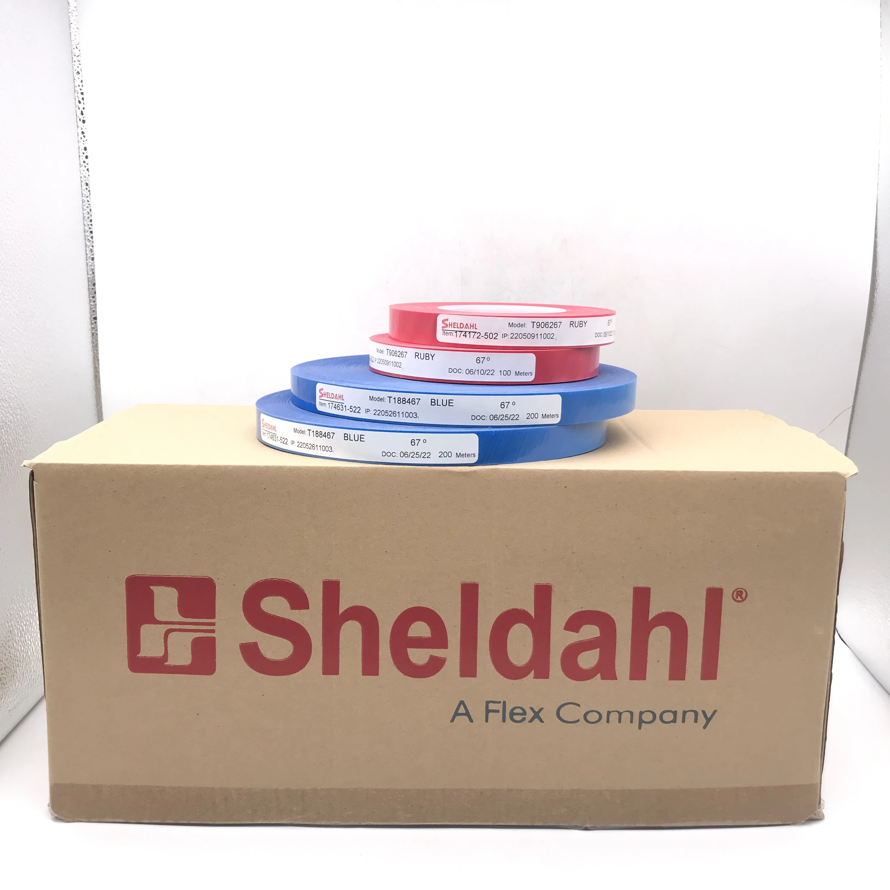 SHELDAHL Flexible Adhesive Belt Joint Tape for Making Abrasive Sanding Belt 19mmx100m Ruby/Blue/Pink/White