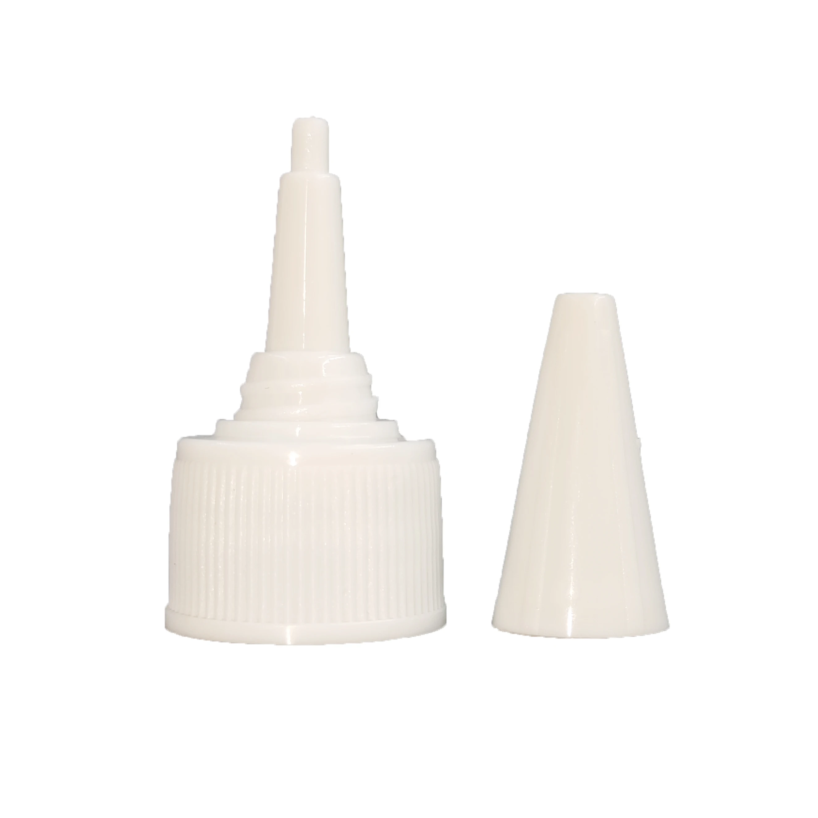 Customized colors 18mm 20mm 22mm 24mm 28mm  plastic disposable dropper cap screw yorker cap needle tip dropper