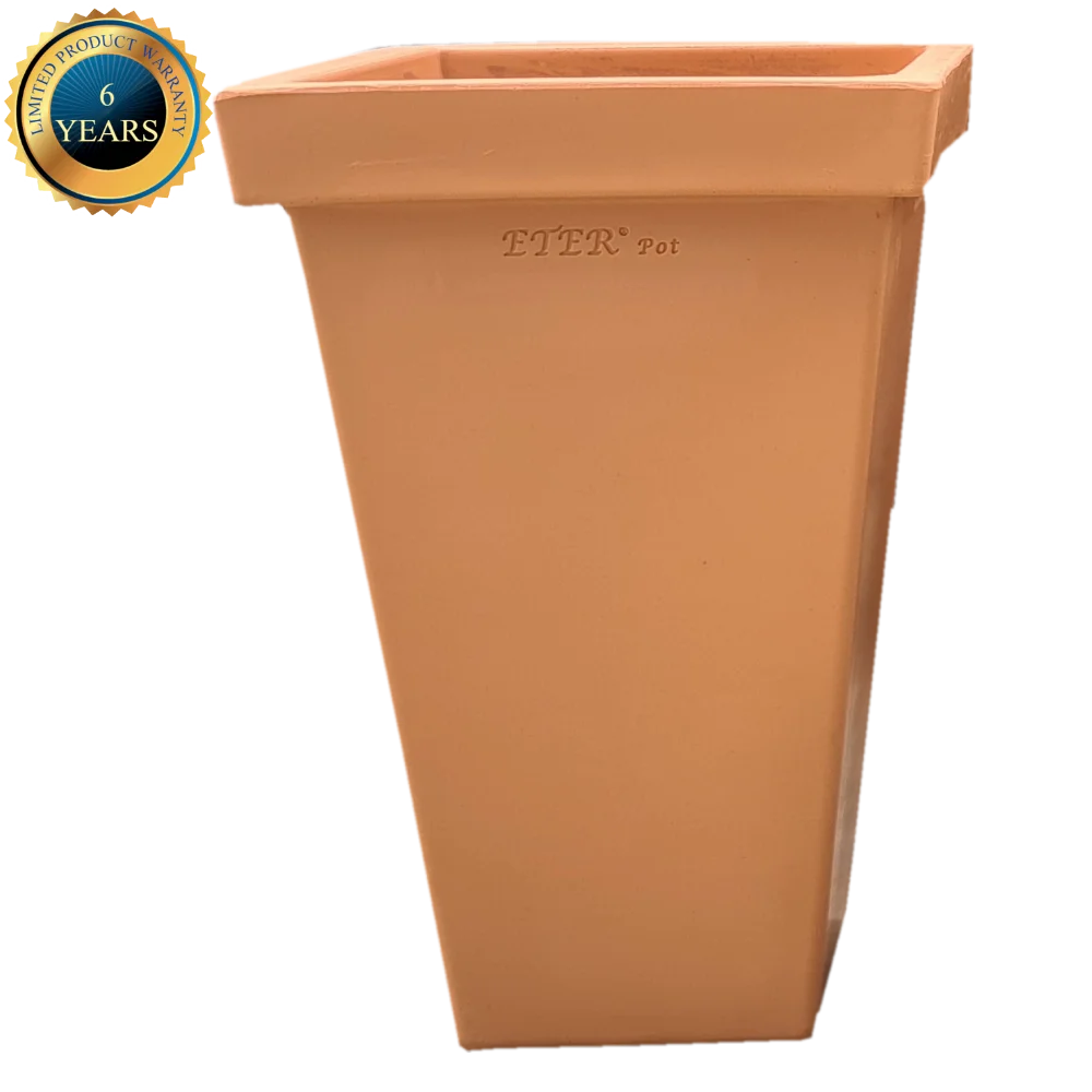 Factory Direct Sale Customise OEM LMDPE Plastic Cubic Flower Planter Pots VC6038 Modern Home and Garden