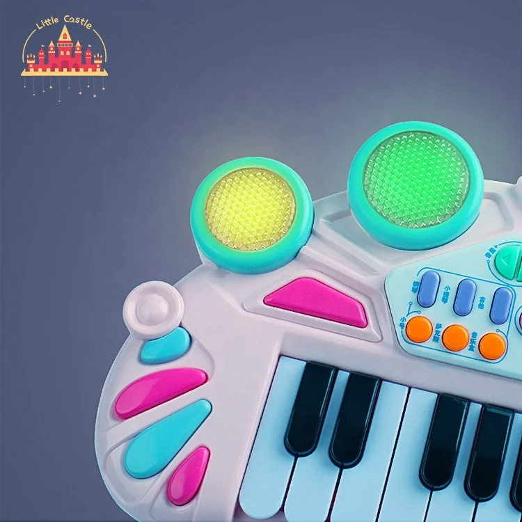 2023 High quality pink musical toys plastic electronic piano toy for children SL07A014