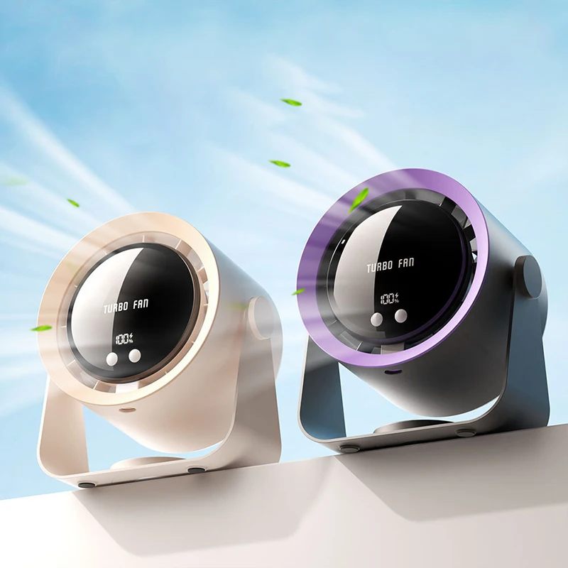 2024 New desktop fan Desktop USB charging three speed wind hung electric fan gift