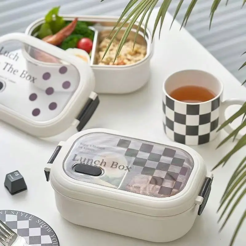 Lunch Box Stainless Steel Metal Insulated Kids Insulated Lunch Box Logo Stainless Steel Leakproof Bento Lunch Box Kids