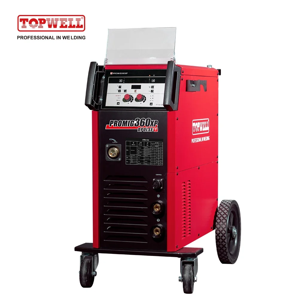 Topwell PROMIG-360XP Heavy Duty Industrial MIG MAG 380v/400v/415v Mig Pulse INVERTER Inverter Welding Machine Soldadora Inverter