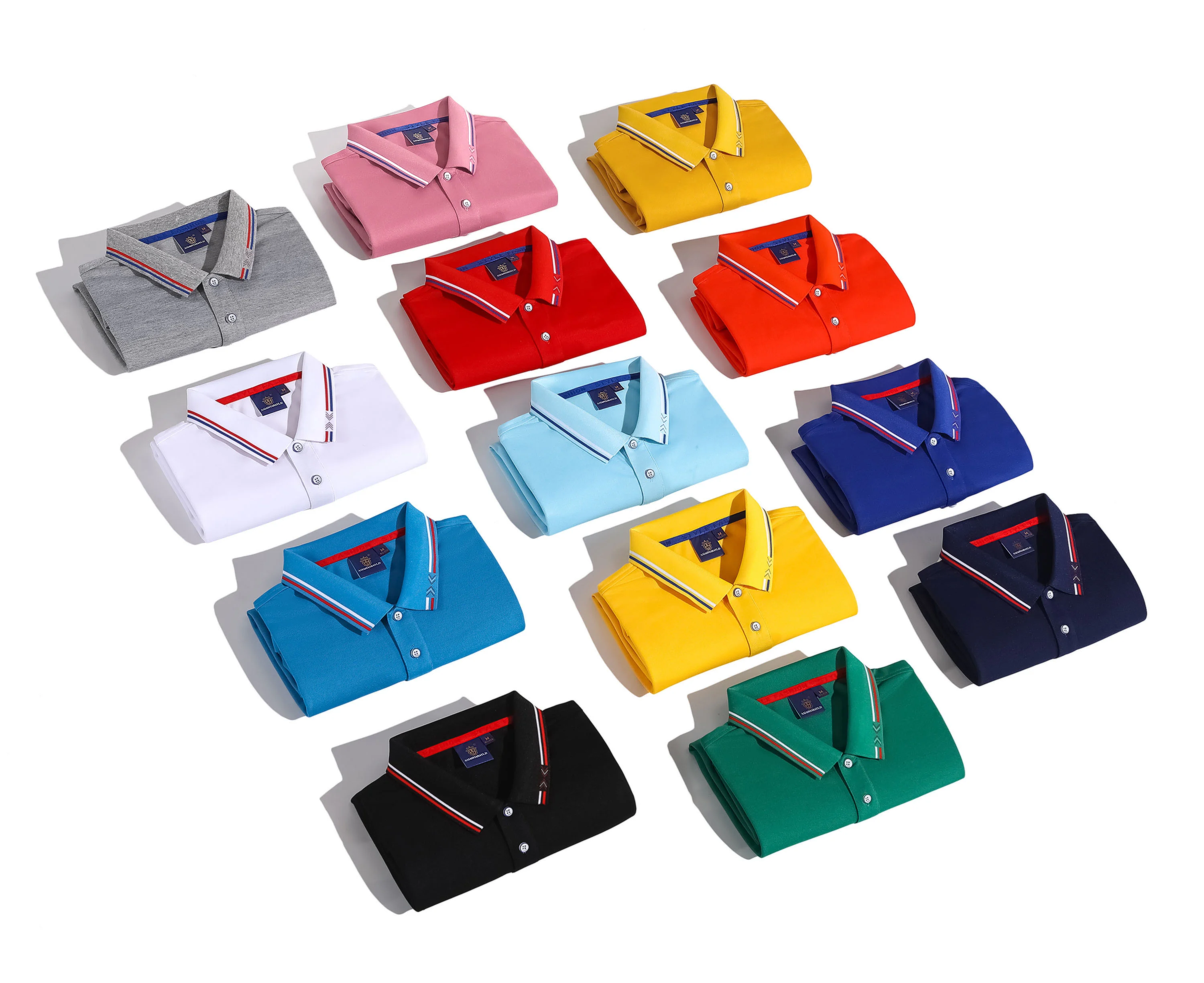 Lidong unisex silk cotton couple Plain printed logo combination Mens 4XL Golf Polo Shirt for man
