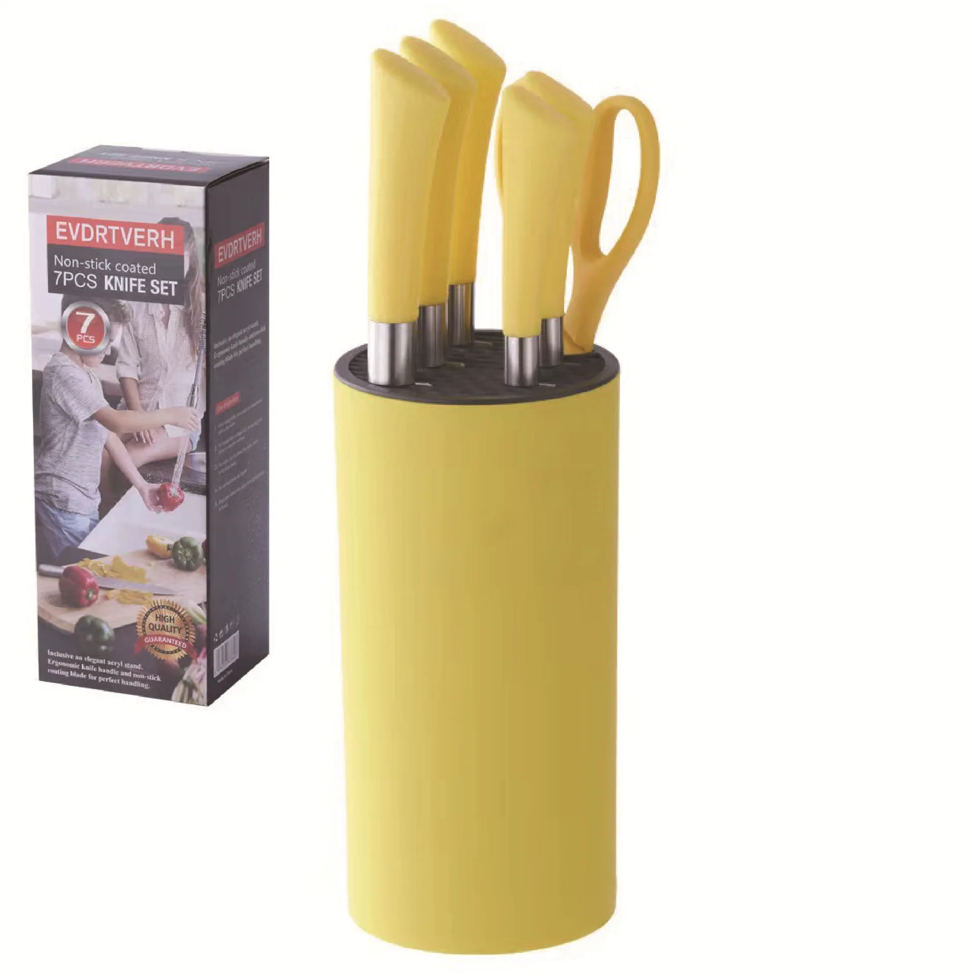 Top Fashion Seven Piece Set 3cr13 Knife Sets Stainless Steel 7pcs kitchen knife set