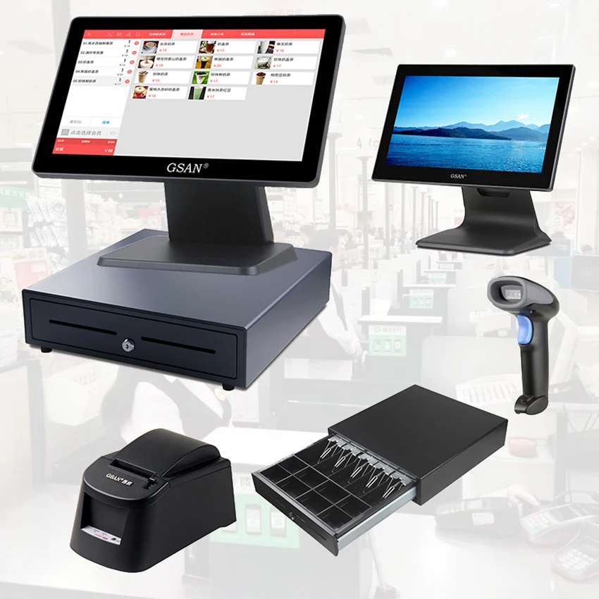 High Quality Cheap Price touch screen epos pos cash register till system Best Selling all in one Complete POS System
