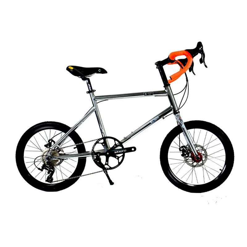 Road bike KOSDA 20-inch aluminum plating color ultra light folding bicycle 8-10 speed change system Kosda brand road bicycle