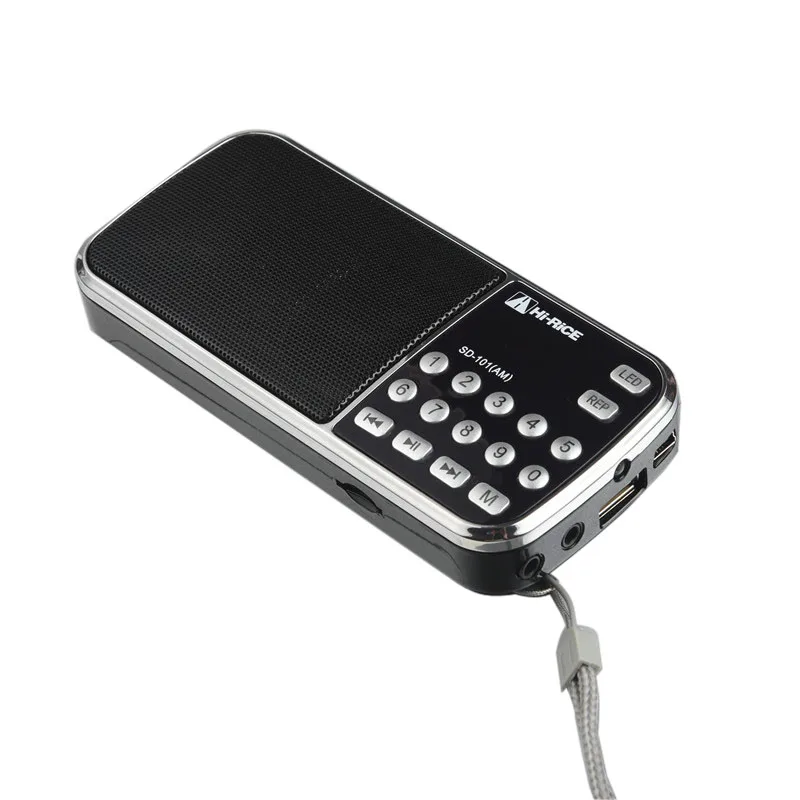 L-088 High quality digital mp3 player  portable mini pocket AM FM radio with built in speaker