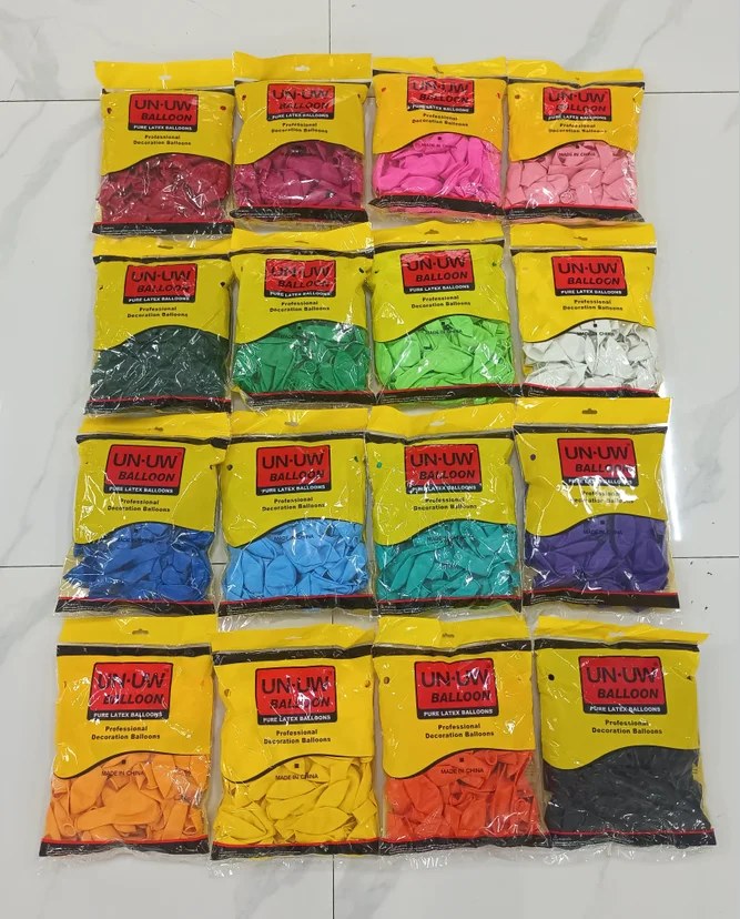 Factory Wholesale birthday party  balloons 100  pcs /bag  12 inch Party Latex Helium balloons Happy Birthday Decoration