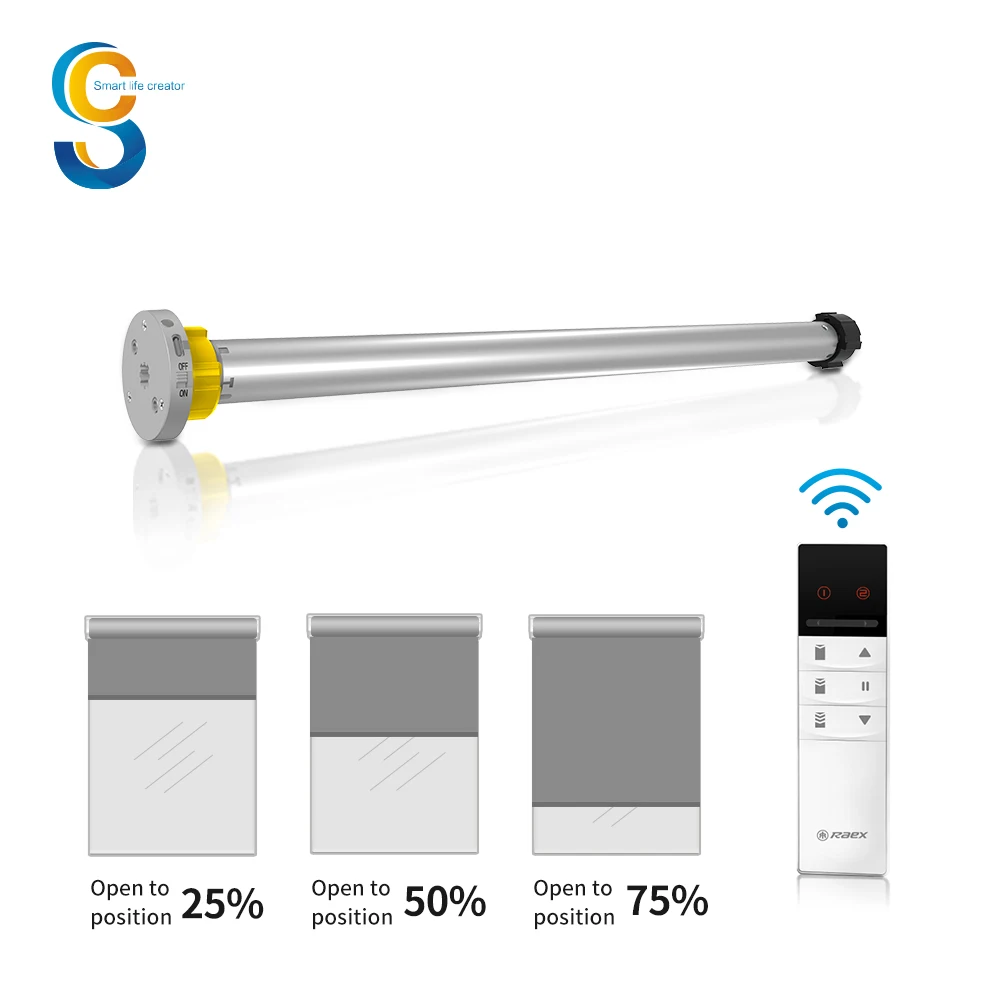 Motorized Interior Tql 25 2200mah Lithium Dc Remote 25mm Smart Solar Panel Chain Motor Blinds 1.3nm 15w Battery Roller Blind