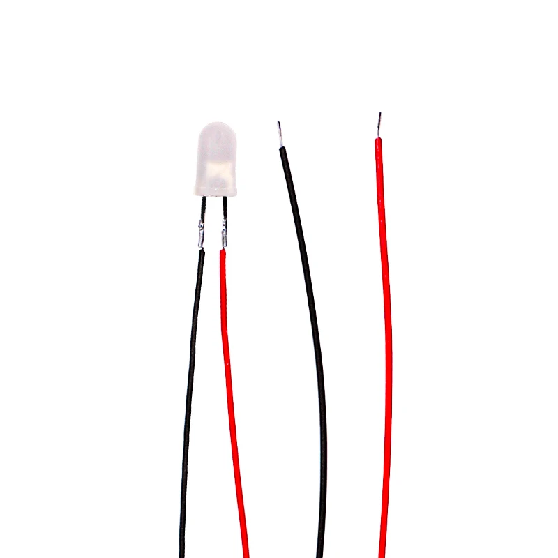 5 mm fog shaped high brightness LED bead 3V with line colored light small bead toy car model decorative indicator light