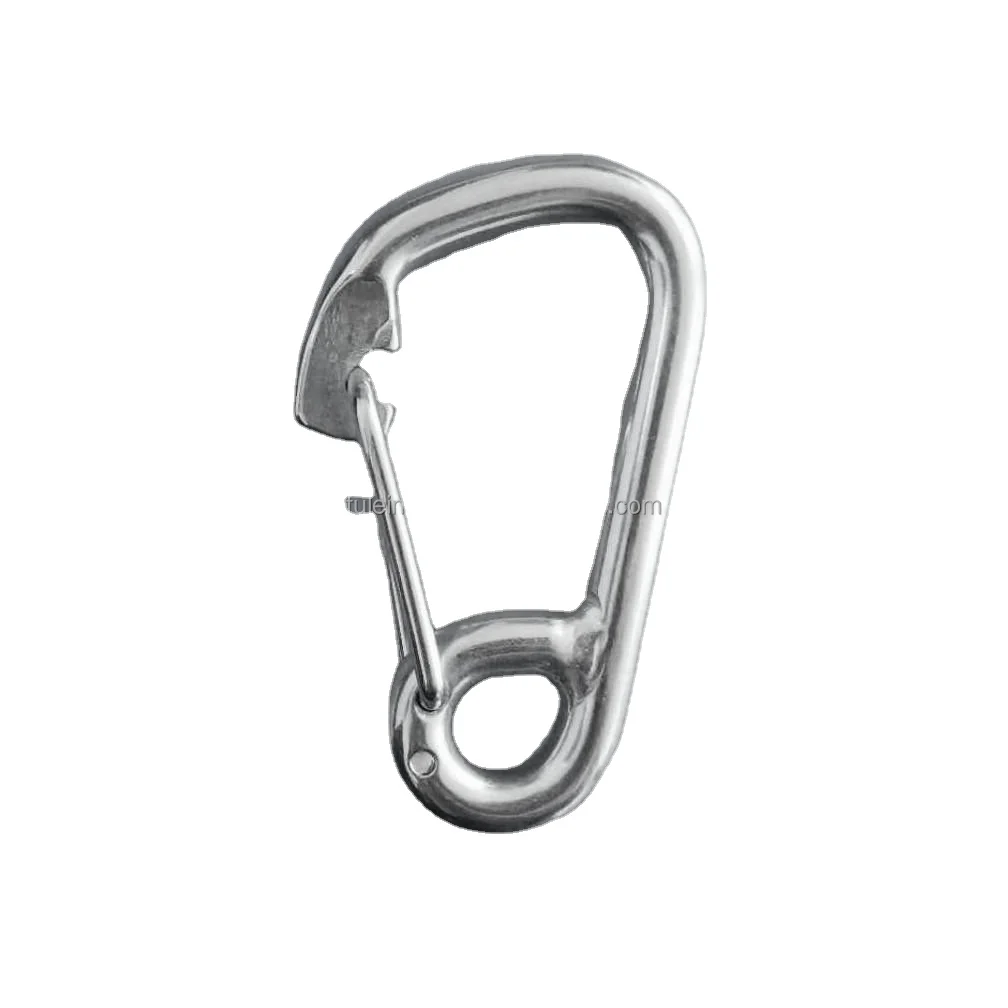 Wholesale Rope Connector SS 304 stainless steel Trailer Safety Chain Hook Carabiner Clip Snap Hook Spring Snap Clamp