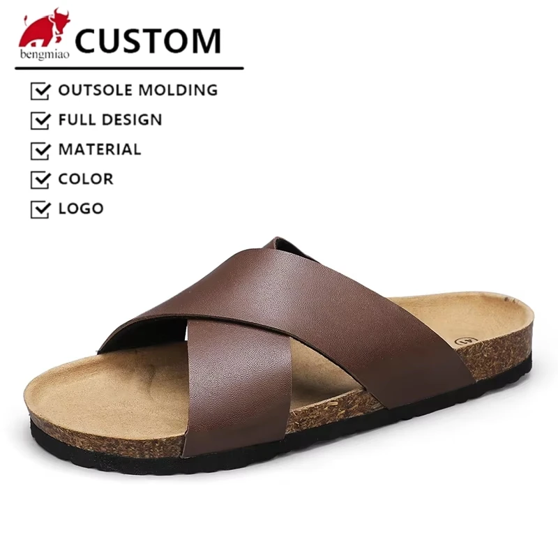 Customizable Luxury Style Home Slippers Mens Fashion Sandals Slide Slippers Manufacturer For Men