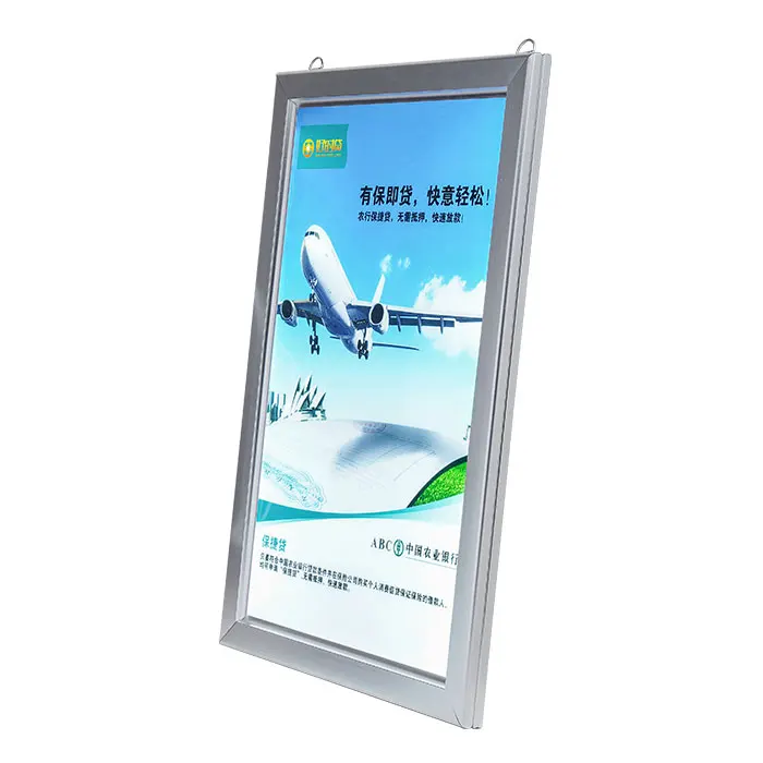 Single Side Poster Snap Clip Open Frame Light Box Advertising Custom Led Wall-Mountedlight Box