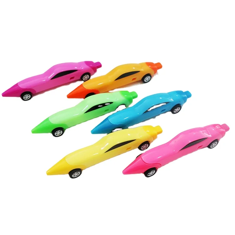 
new design top plastic pen promotiona New Product Plastic Custom Special Design Novelty Kids Fancy Toy Car Pens kids car 