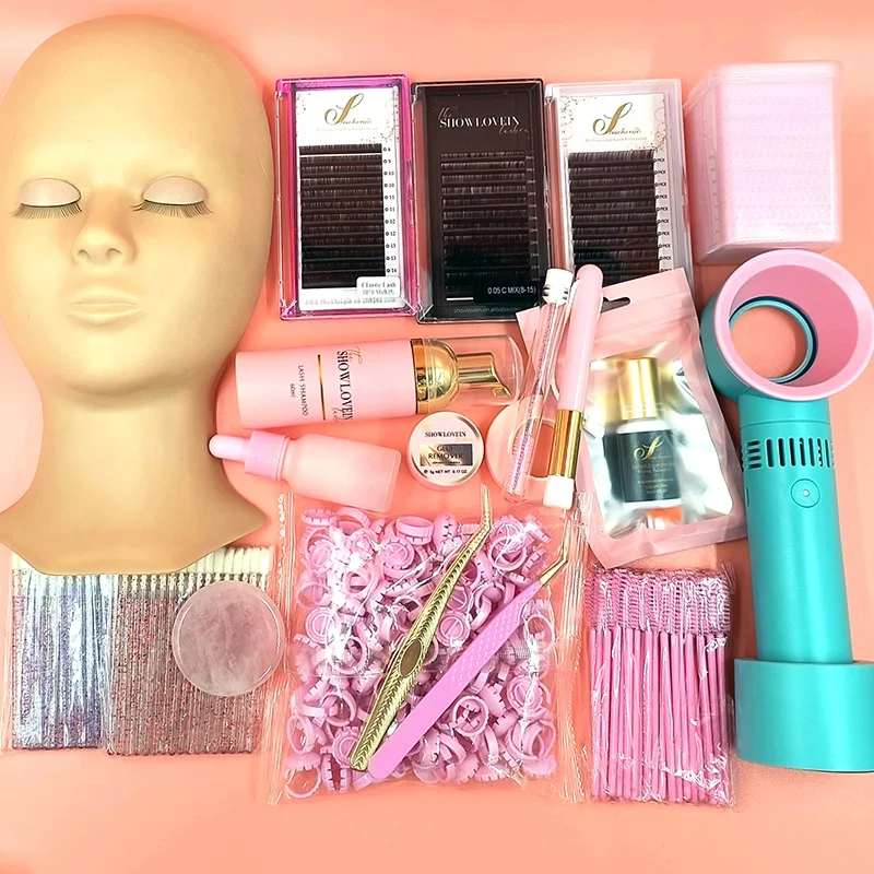 Hot Selling Starter Lash Kit Set Professional Eyelash Extension Tools Eyelash Extension Training Kits