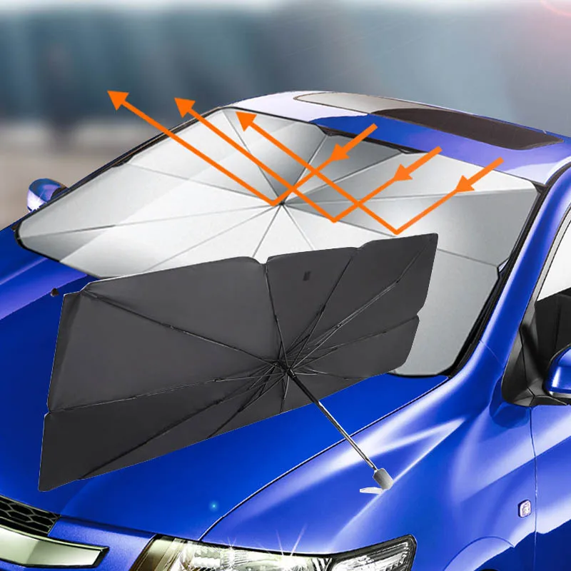 wholesale custom logo heat insulation windshield umbrella sunshade sun shade cover protector for car visor