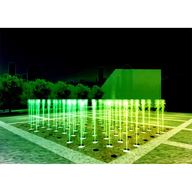 Outdoor Dry Music Fountain In Square With Dmx Light Moving floor fountain