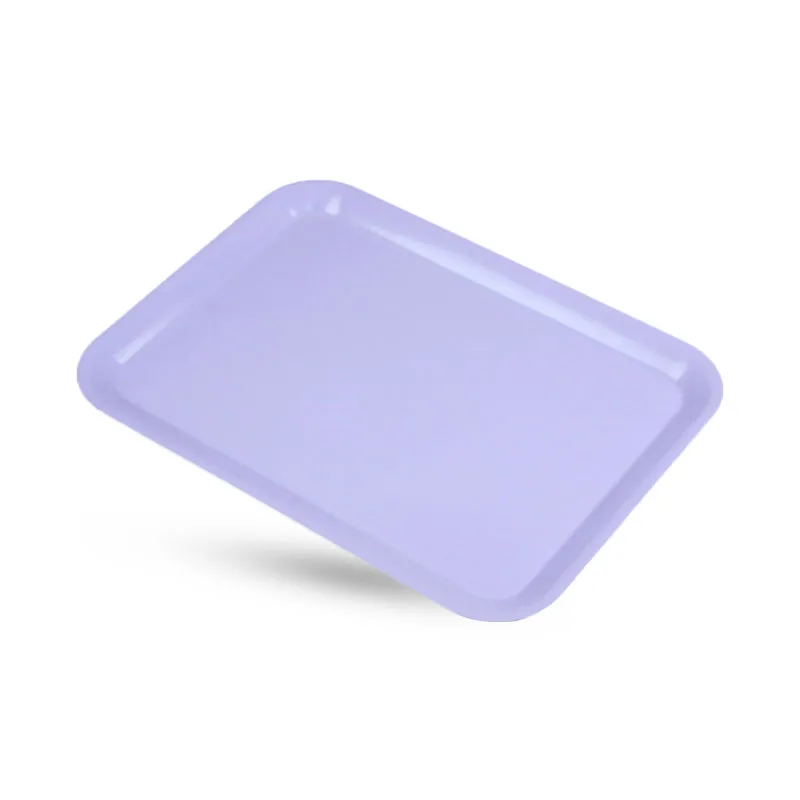 Прямоугольный жесткий пластиковый лоток с принтом под заказ экологически чистые меламиновые подносы для еды и напитков домашнего использования