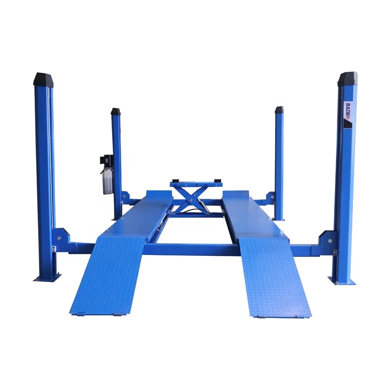 Fast Delivery 4.0 Ton Hydraulic Car Jack Lift Platform 4-Post Car Lifter with 4000kg Lifting Capacity for Car Alignment