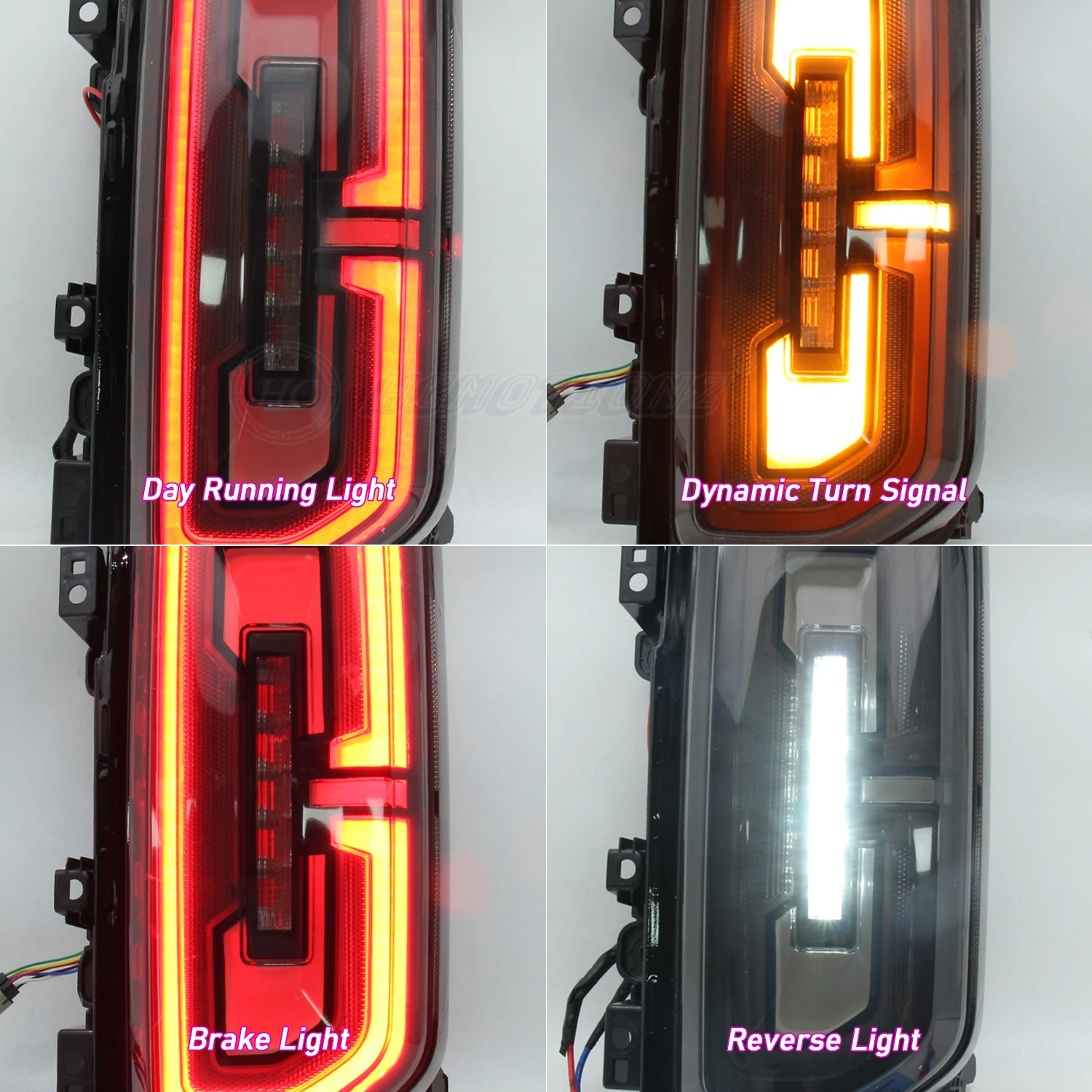 HCMOTIONZ Sequential DRL Animation LED Rear Lamps Assembly 6th Gen 2021 2022 2023 Tail Lights For Ford Bronco