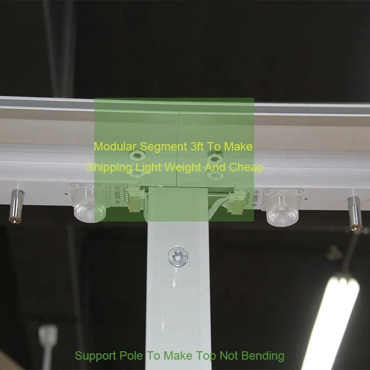 3x6ft Promotional Quick Install Aluminum Light Weight Reusable Trade Show Expo Stand Fair Exhibition Booth LED Backlit Display