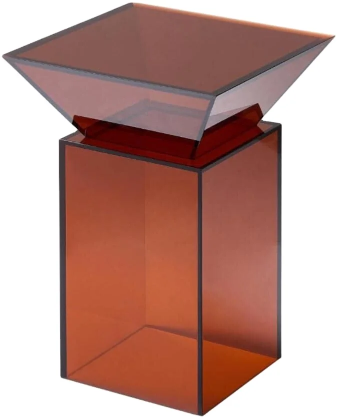 Luxury Modern Home Furniture Square End Tables Plexiglass End Transparent Side Table