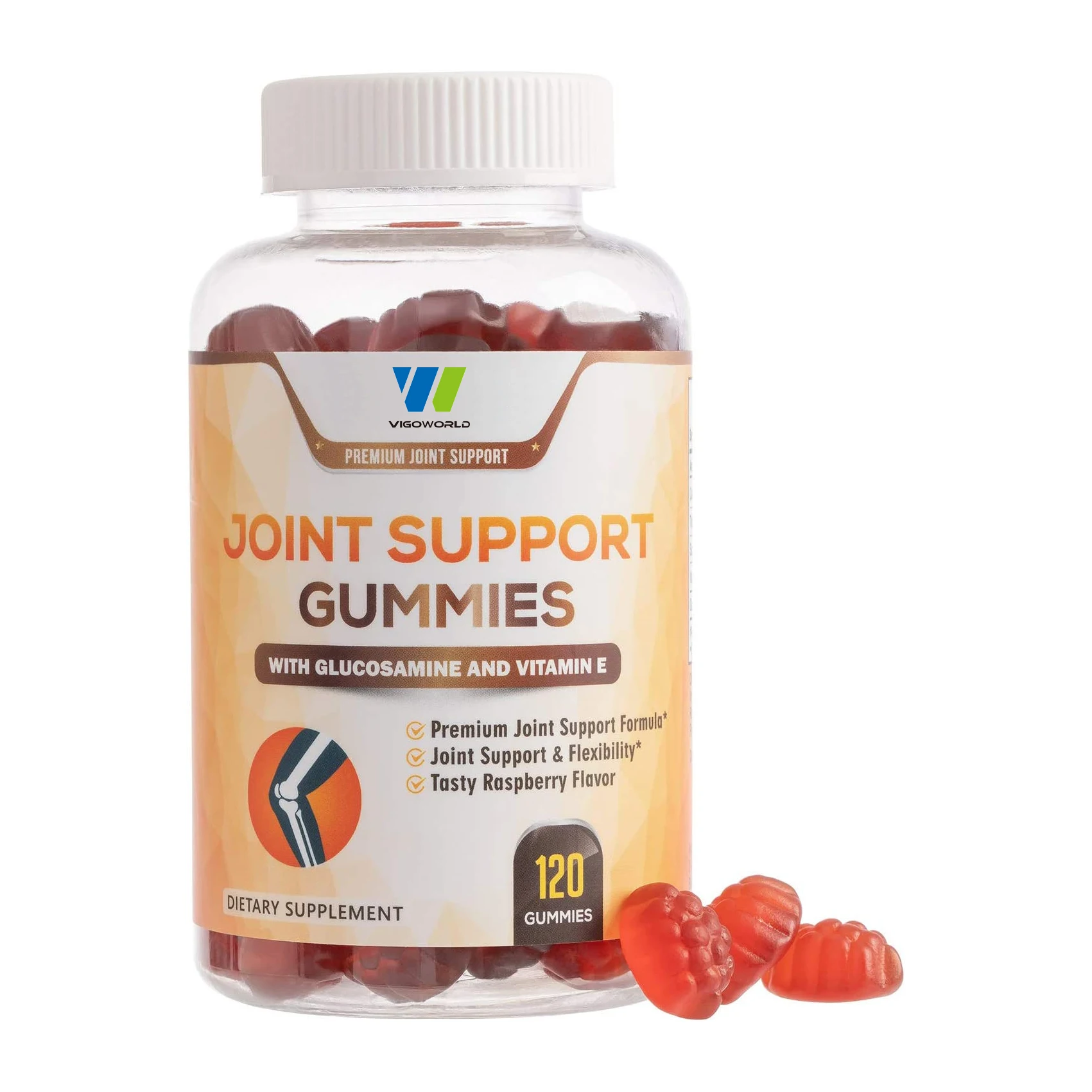 Adult Joint Support Glucosamine Gummies Vitamin E Occasional Discomfort Relief Back Knees Hands Vitamin Supplement Joint Health