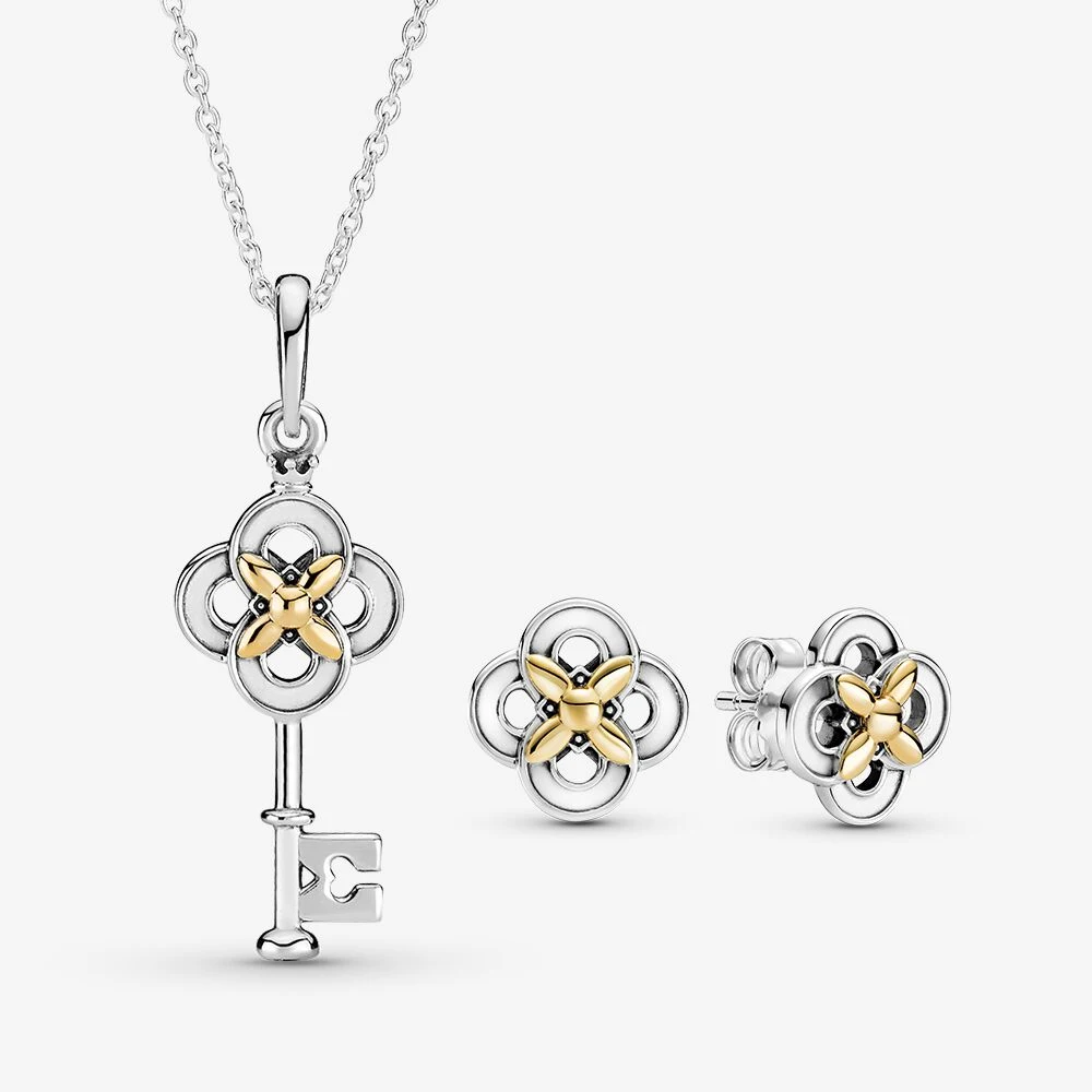 925 Sterling Silver Two-Tone Happy Anniversary Pendants Heart Regal Crown Birthday Candle Castle Dangle Charms