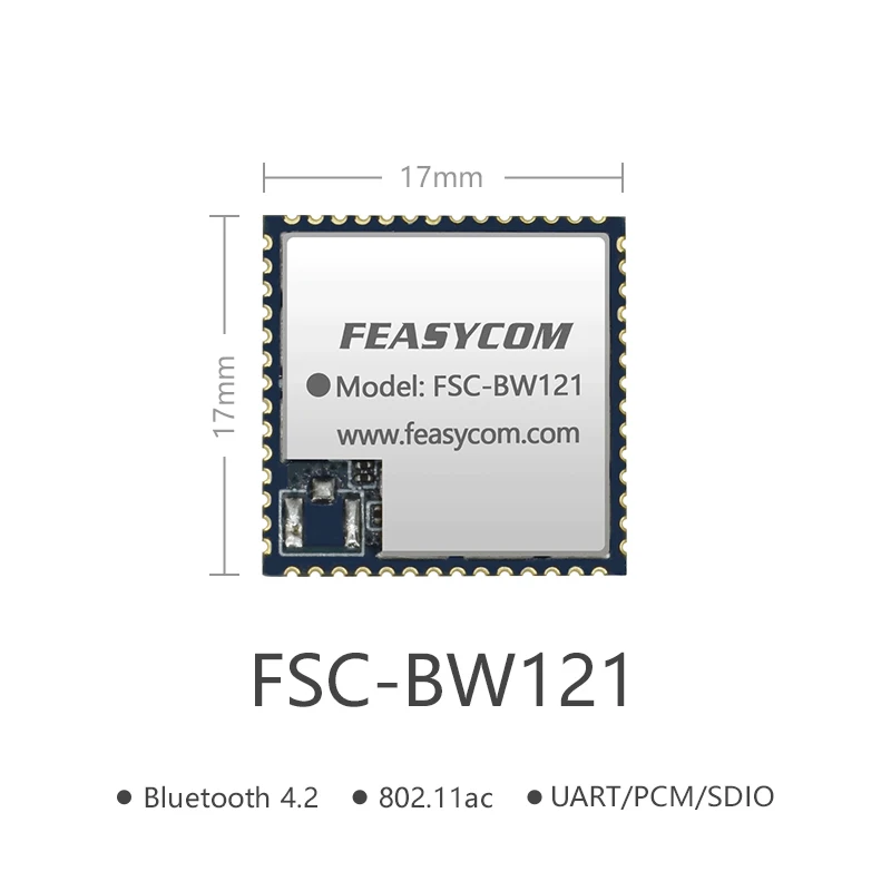 Feasycom v4.2 Bluetooth и Wi-Fi комбинированный радиочастотный модуль на основе Realtek RTL8821 SPP/BLE Поддержка 5 ГГц