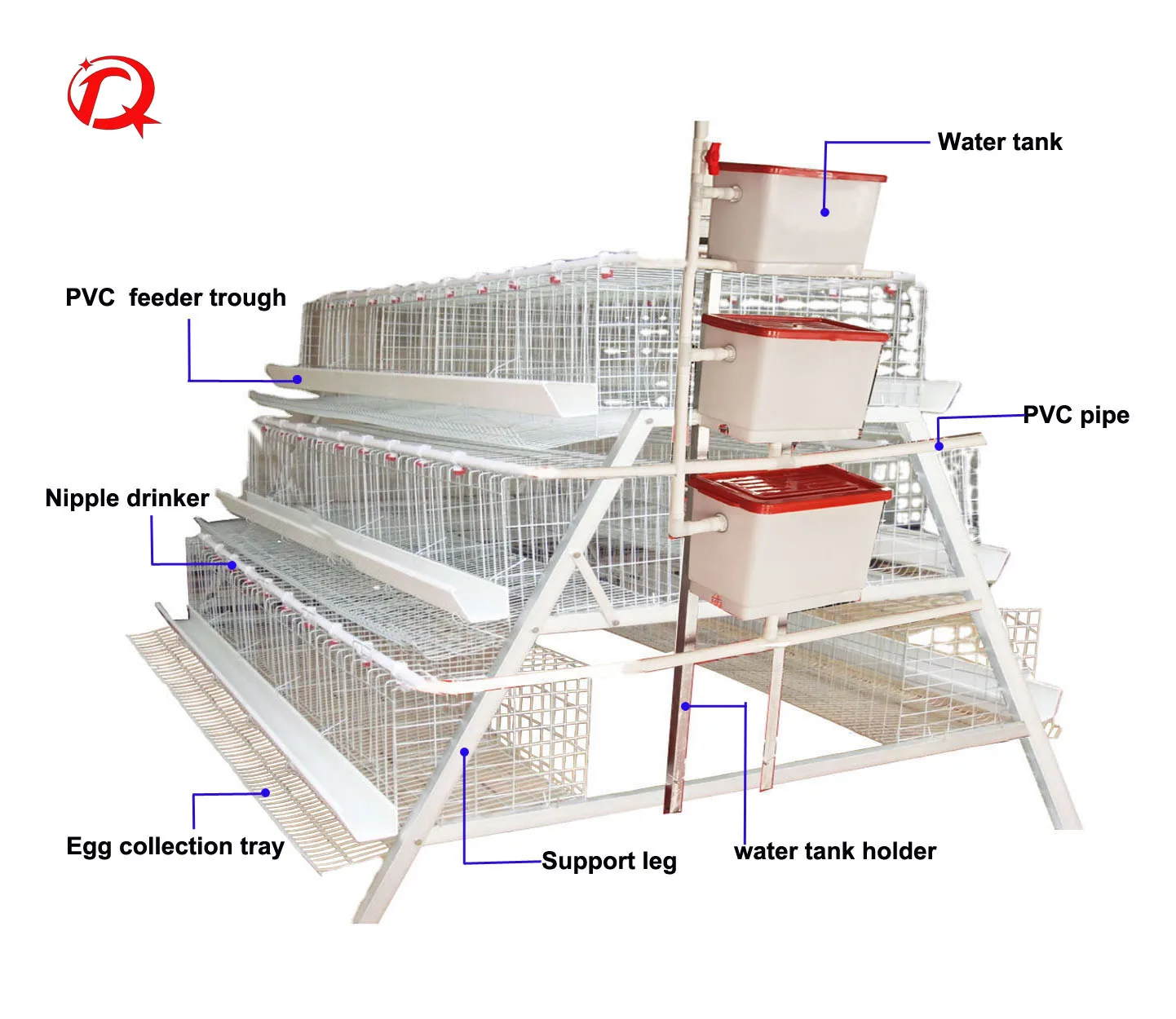 factory sale layer egg chicken automatic chicken cage with CE