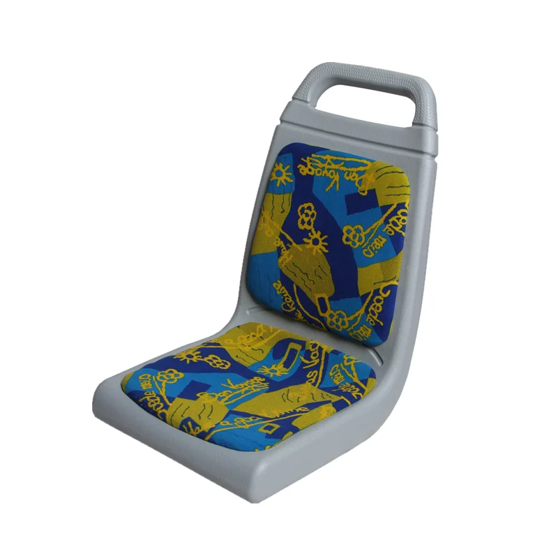 Plastic passenger seat for city bus by blow molding